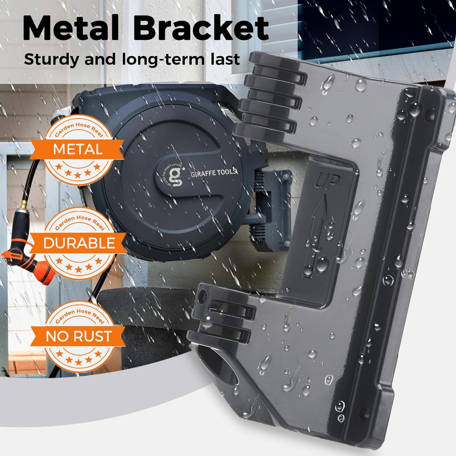 🔥[Clearance Sale]🔥Retractable Garden Hose Reel-5/8in-90ft