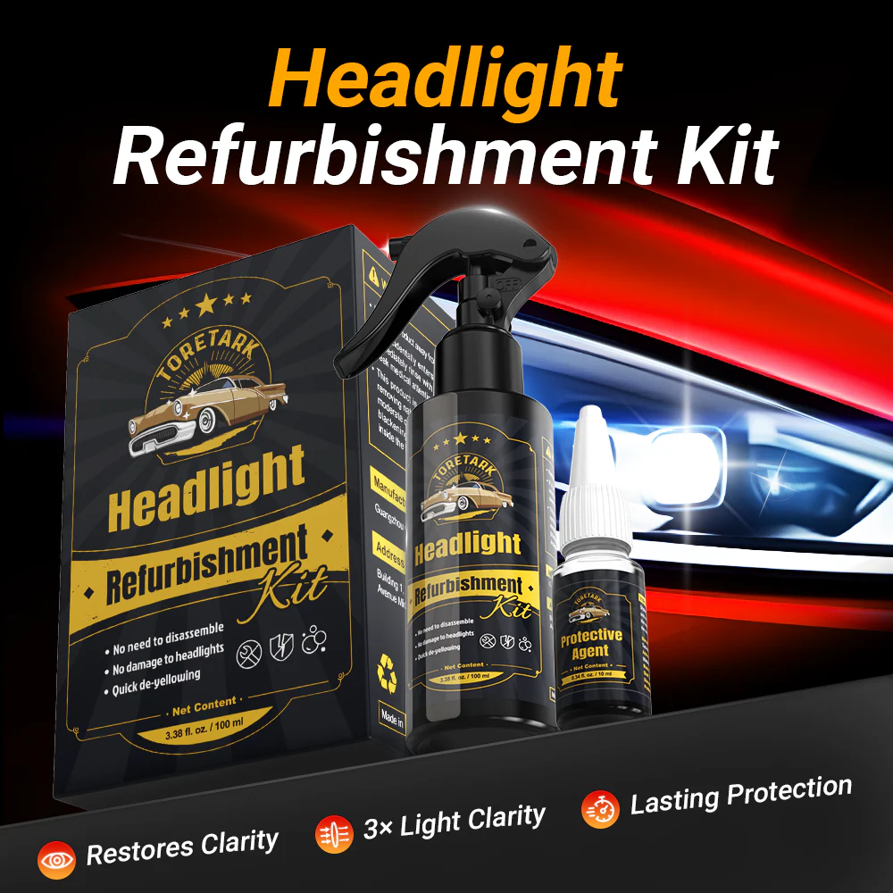 Toretark® Car Headlight Restoration Kit