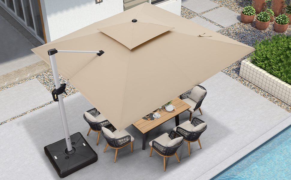 ⚡Clearance Sale $32.99⚡Solar Powered LED Patio Umbrella💥 GET FREE SHIPPING💥