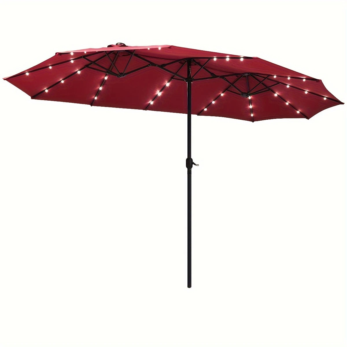 🔥Last day 49% discount- Solar LED Patio Double-Sided Umbrella