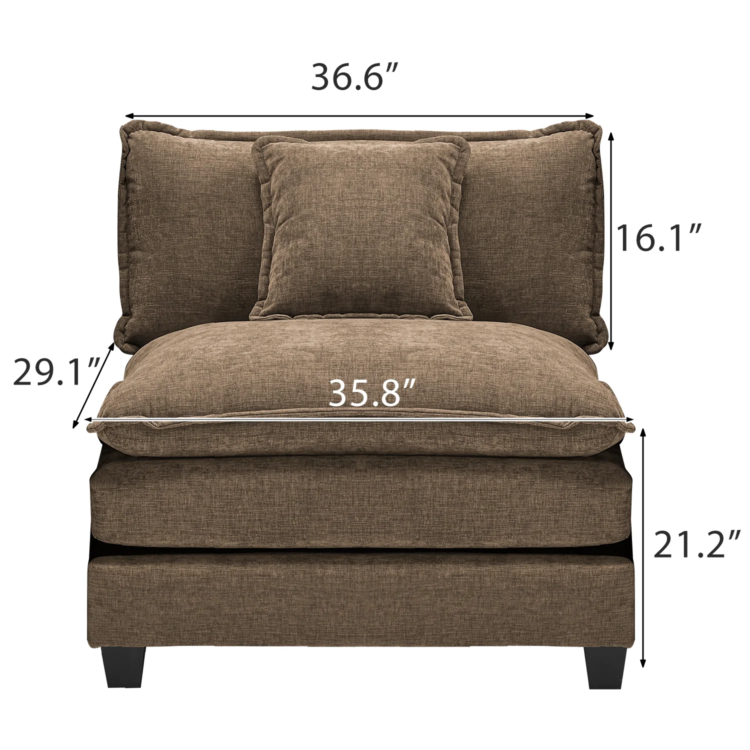 Luxury Thickened Cushion Modular Sofa