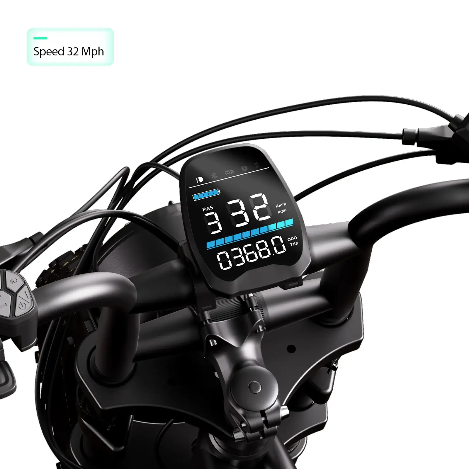 Full Suspension Moped-style Electric Bike