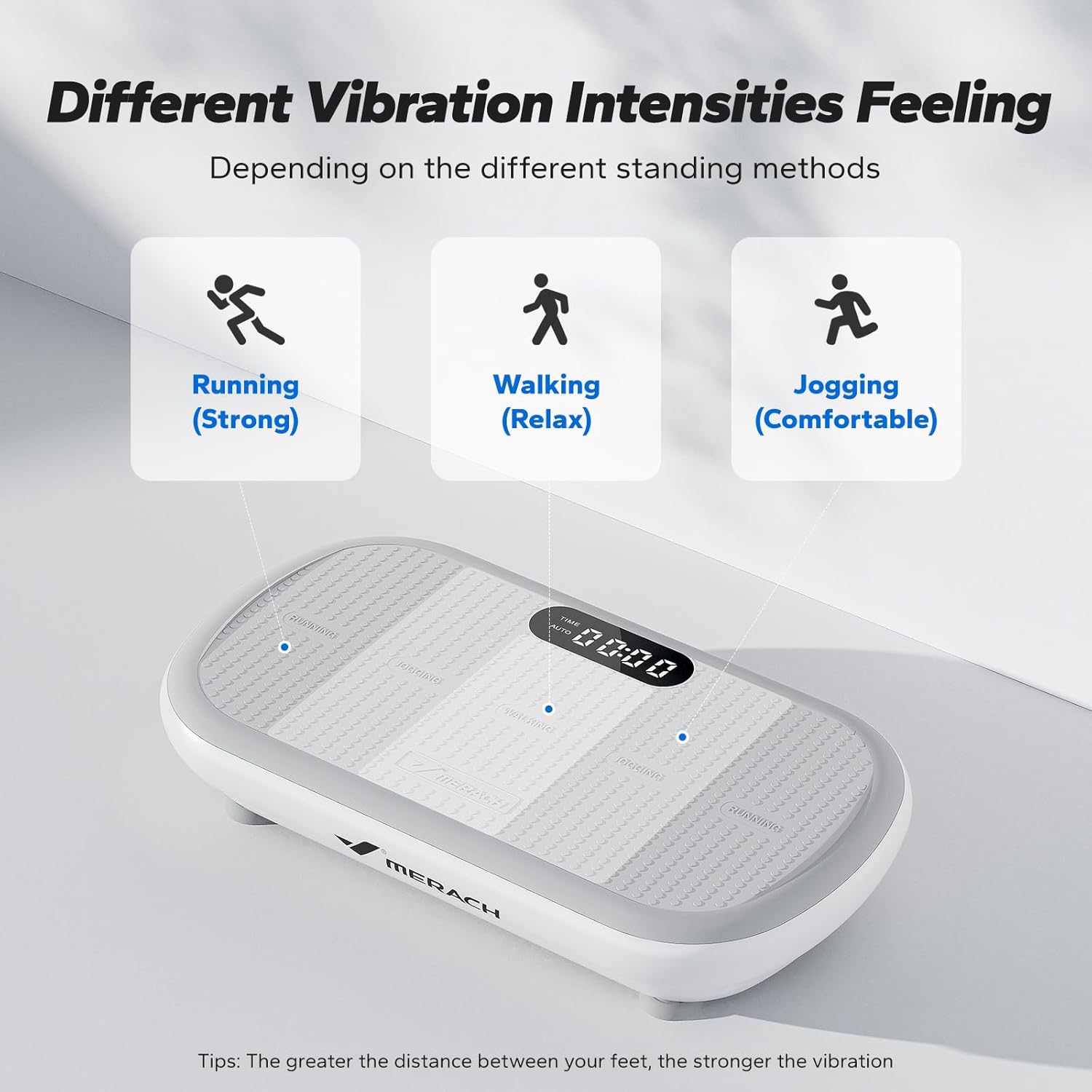 Vibration Plate Exercise Machine, Vibration Plate 440 Lbs Capacity, Bluetooth and Silicone Pedal, Stimulate Deep Fat, Vibration Plate for Lymphatic Drainage, Vibrating for Weight Loss