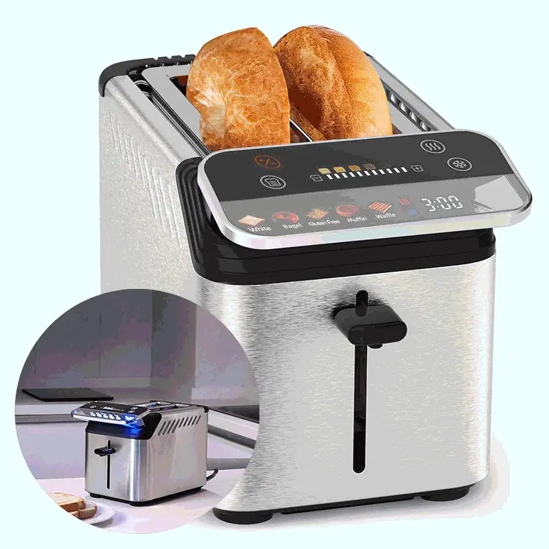 Stainless Steel Smart Toaster, 2 & 4 Slice | Projection Touchscreen, 1.5