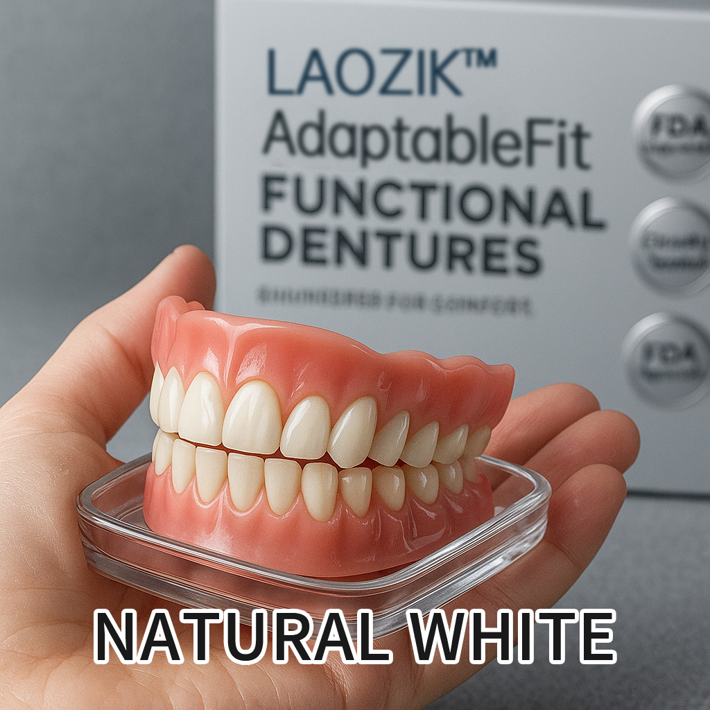 LAOZIKTM AdaptableFit Functional Dentures – Made in the USA & FDA-Certified