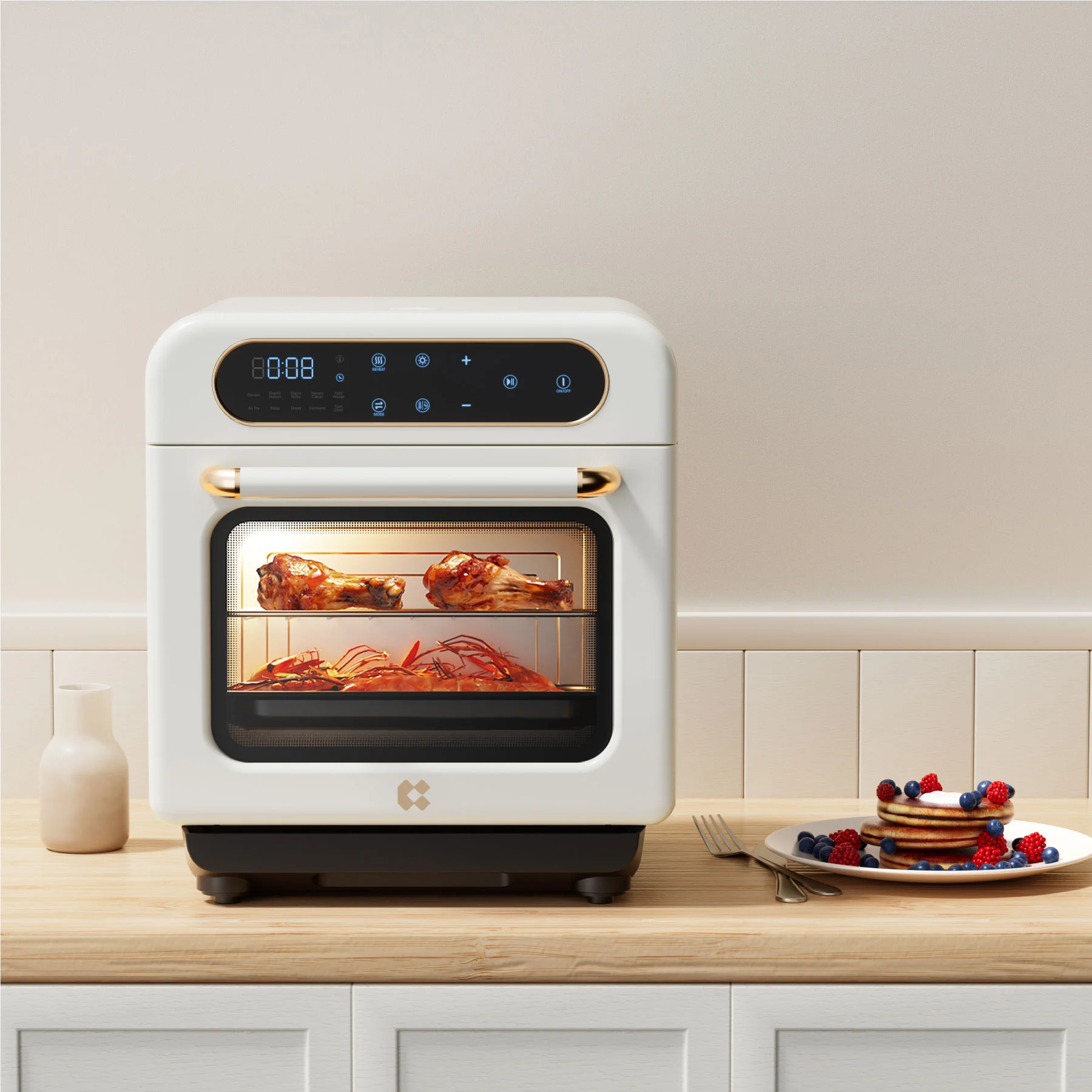 8-in-1 Steam Oven with Air Fryer