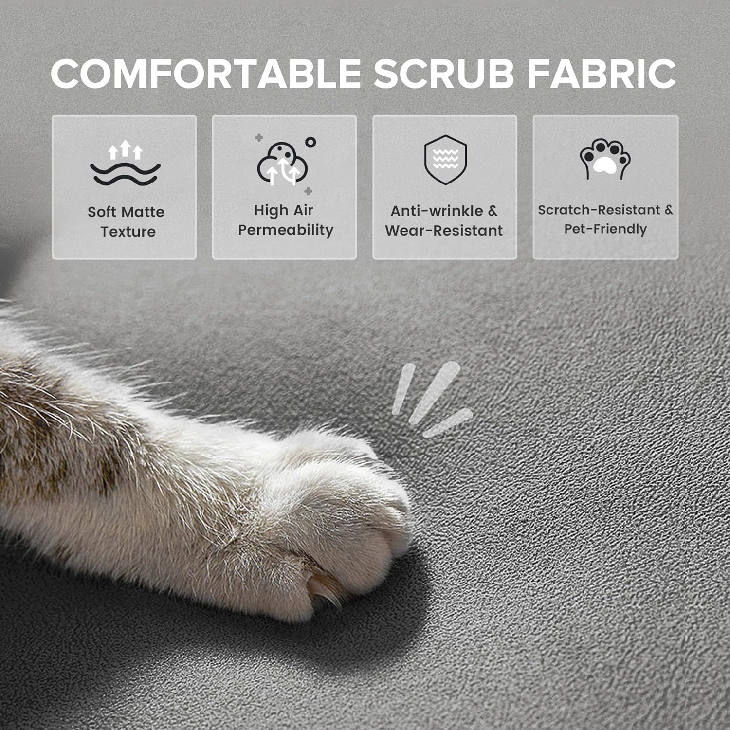 Convertible Sofa Bed,68″Fabric Couch with Adjustable Backrest,Loveseat Recliner Sleeper Living Room Furniture futon Set