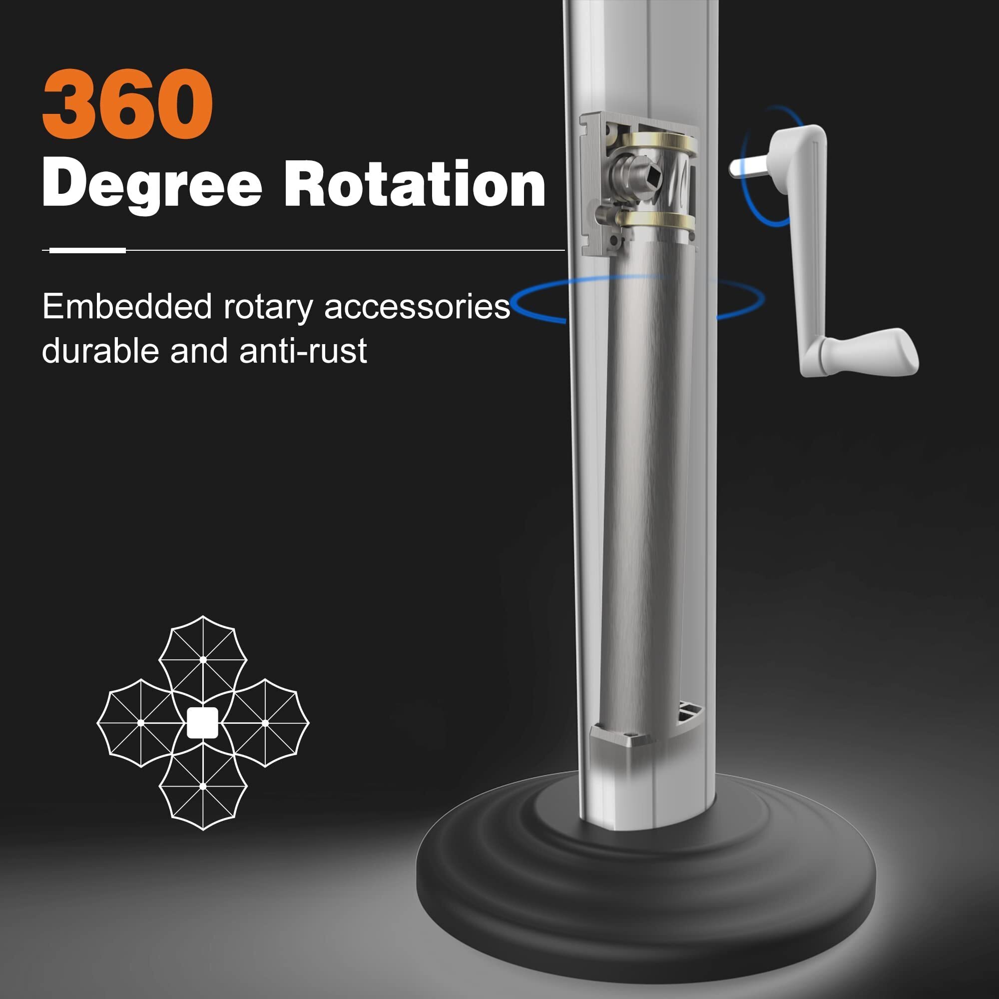 ⚡Clearance Sale $32.99⚡Solar Powered LED Patio Umbrella💥 GET FREE SHIPPING💥