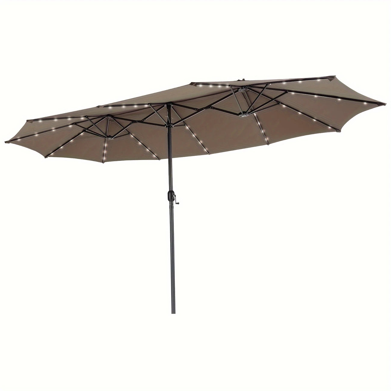 🔥Last day 49% discount- Solar LED Patio Double-Sided Umbrella