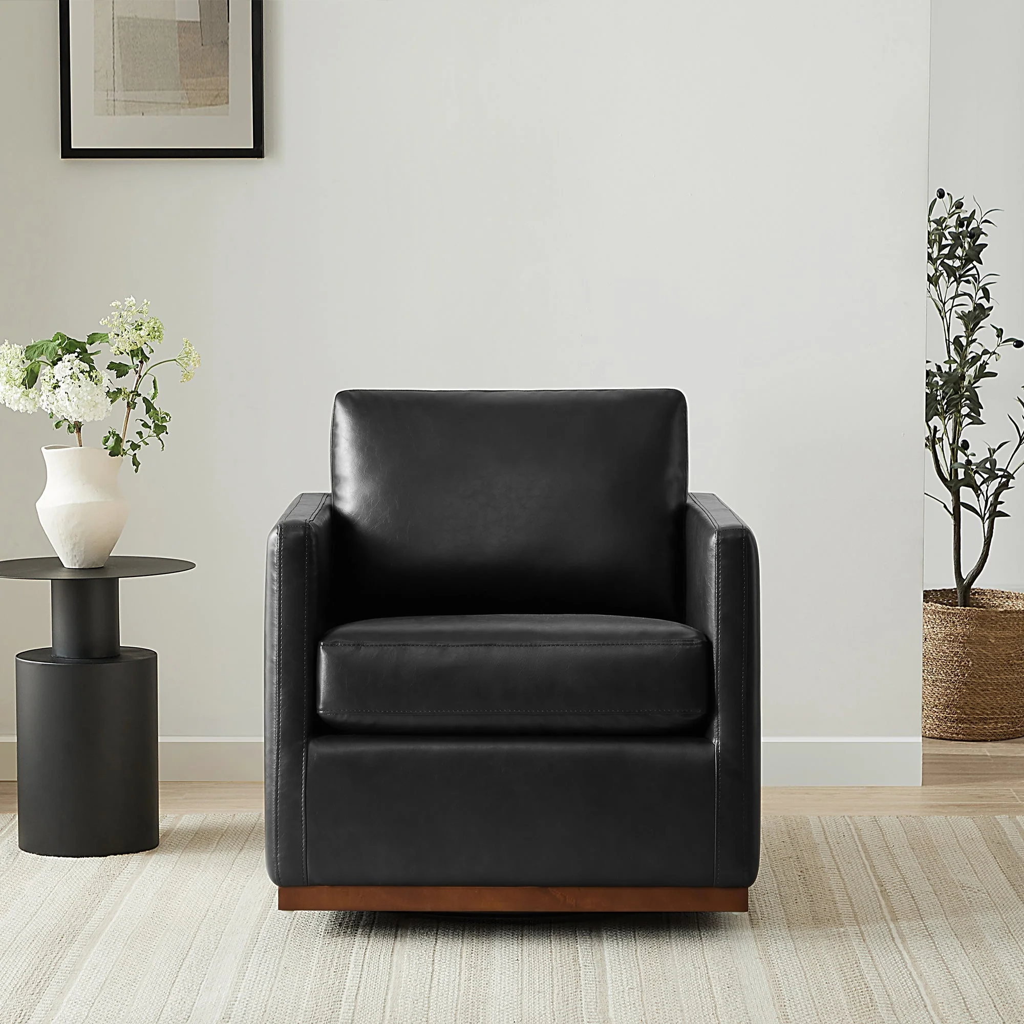 Henry Modern Swivel Accent Chair