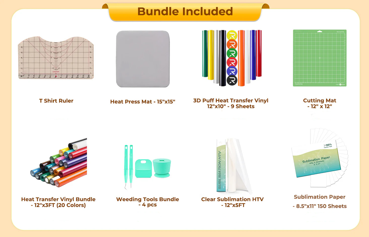 Heat Press+Starter Kit