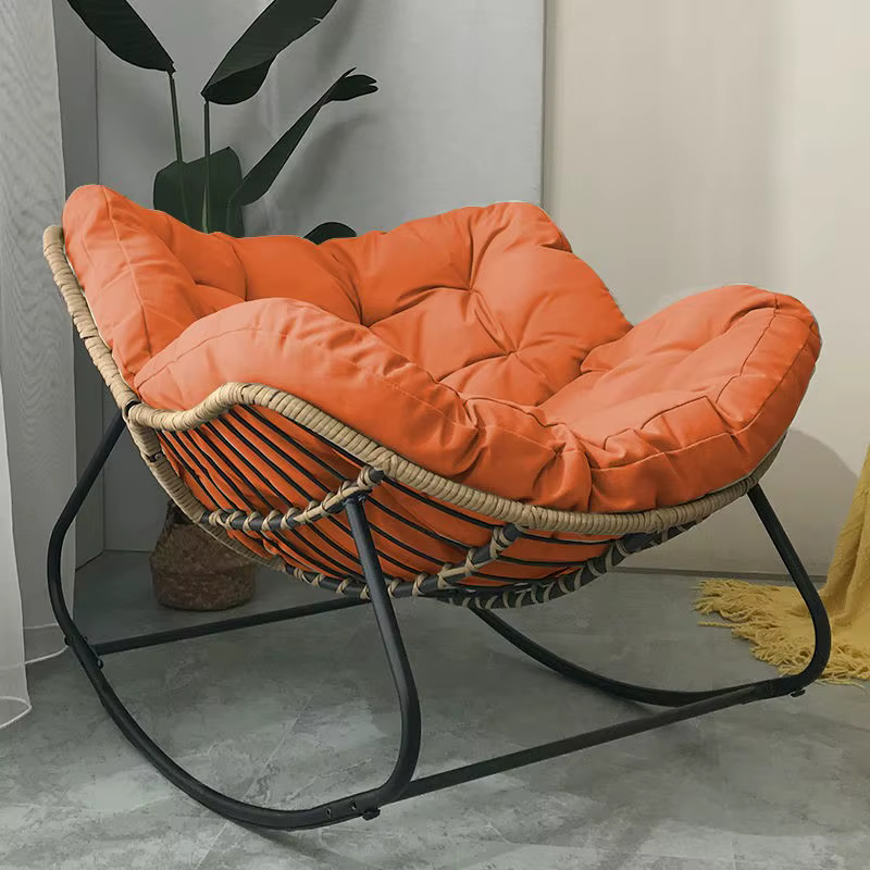 Light Luxury Rattan Rocking Chair Can Sit