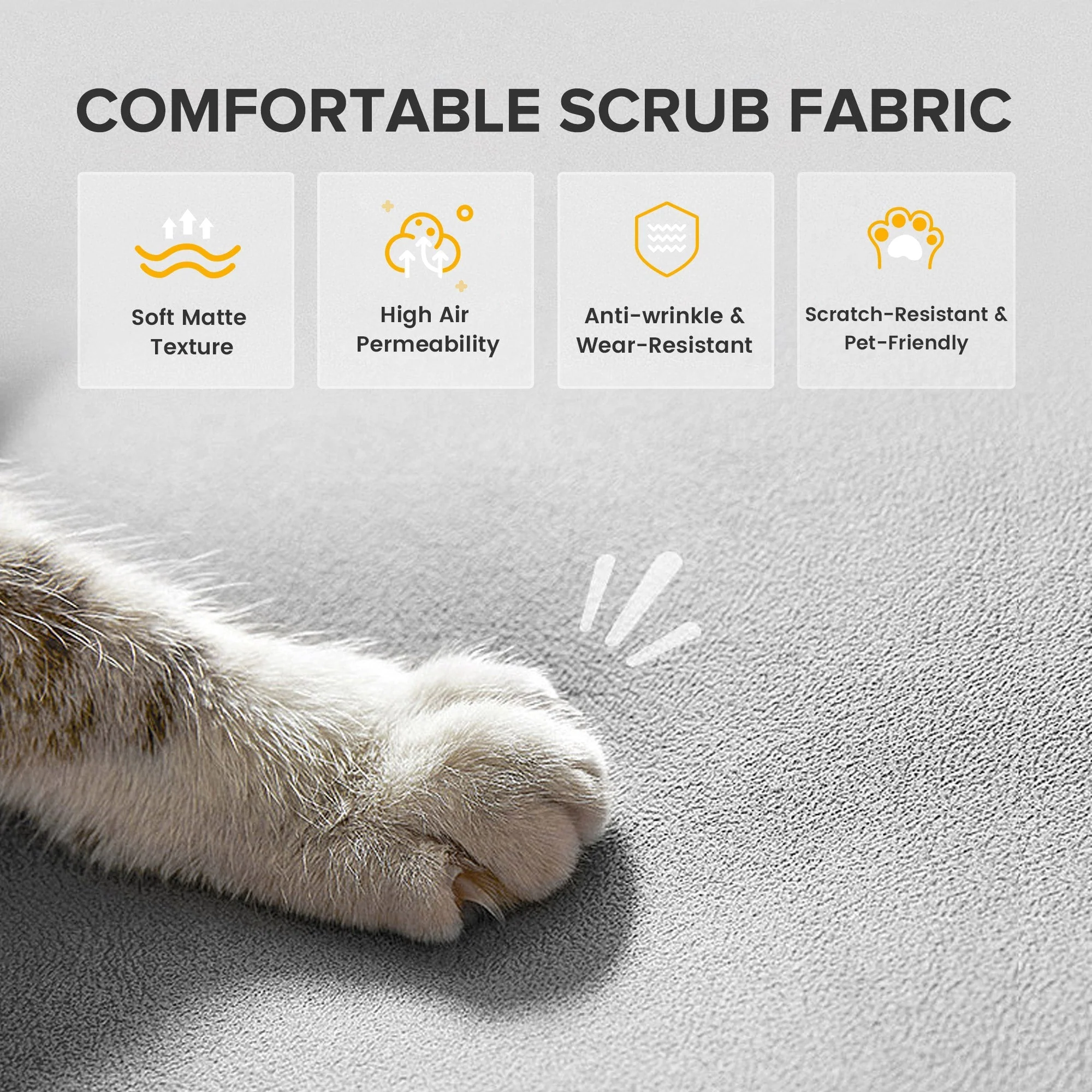 COMHOMA Convertible Ultra-comfortable Futon Sofa Bed with Adjustable Backrest B001