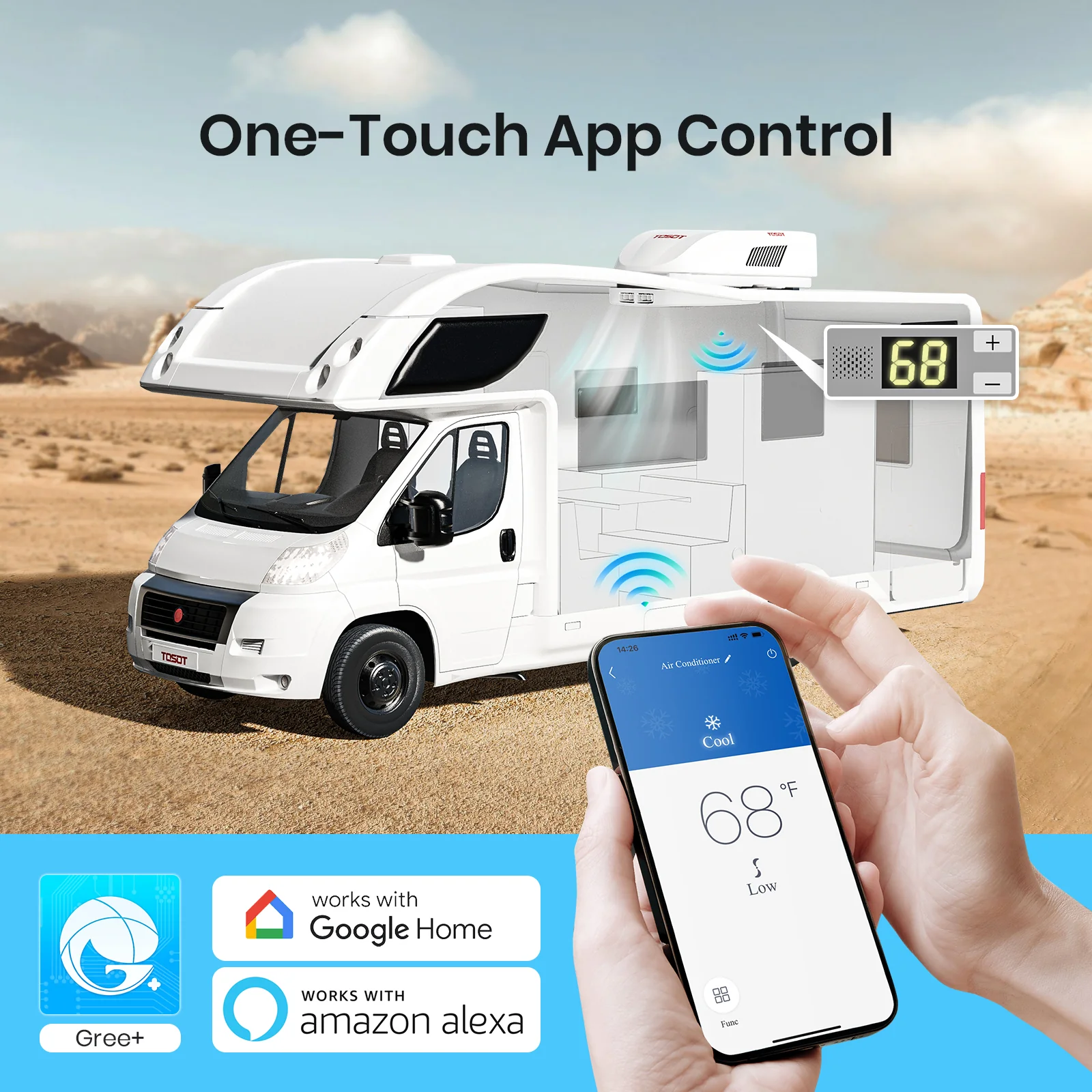 15,000 BTU RV Air Conditioner with Heat Pump